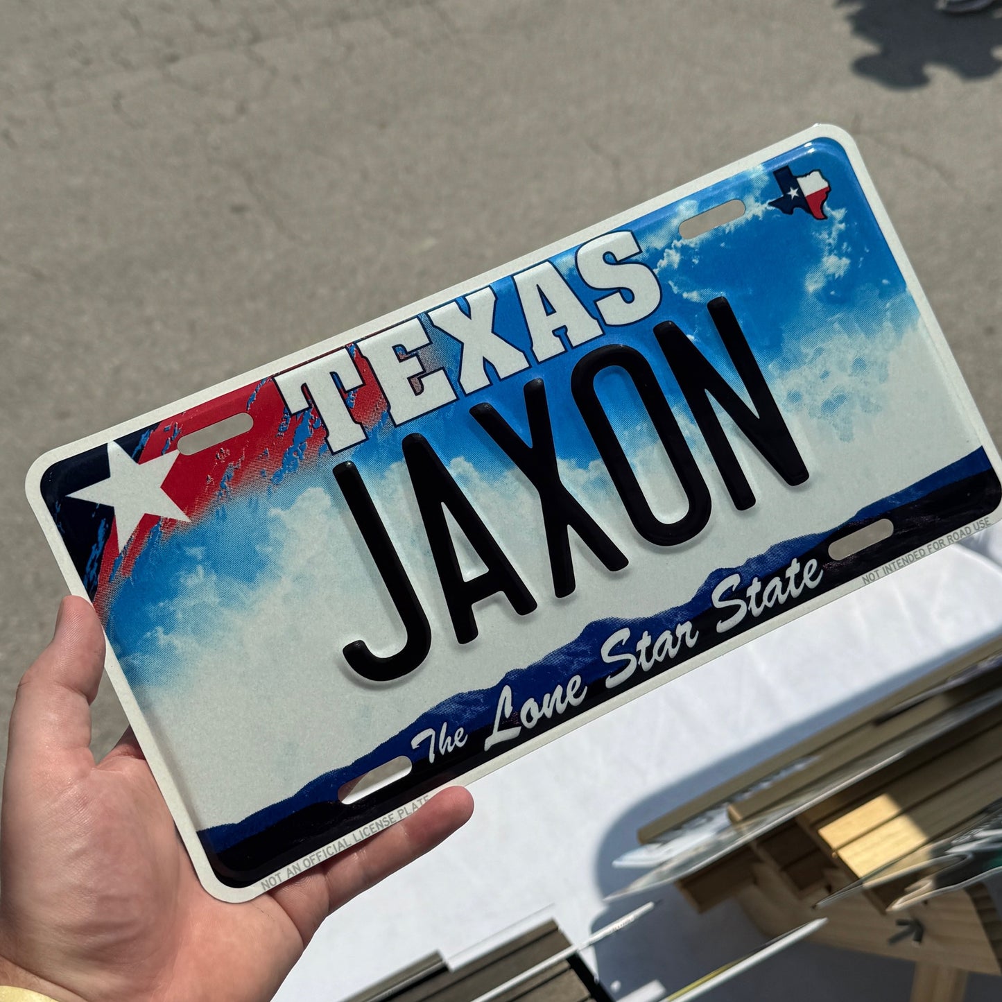 Texas Custom License Plate (2009-2012)