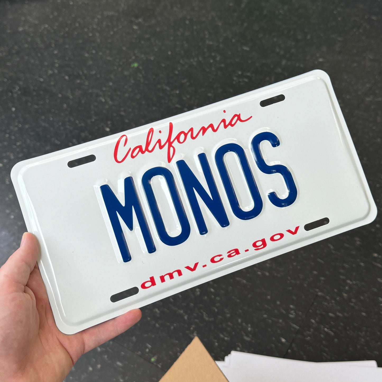 California Custom License Plate