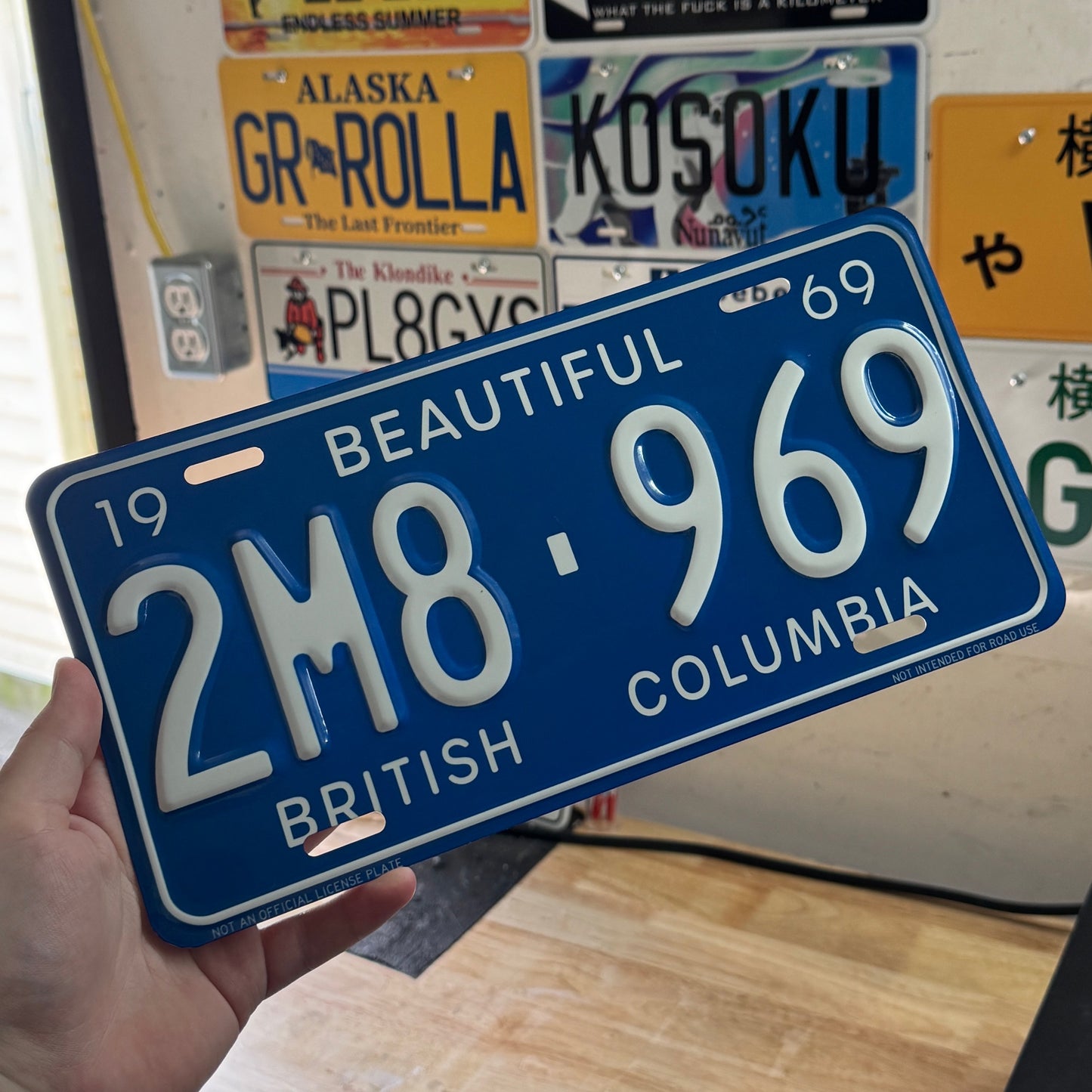 British Columbia Custom Vintage License Plate (1969)
