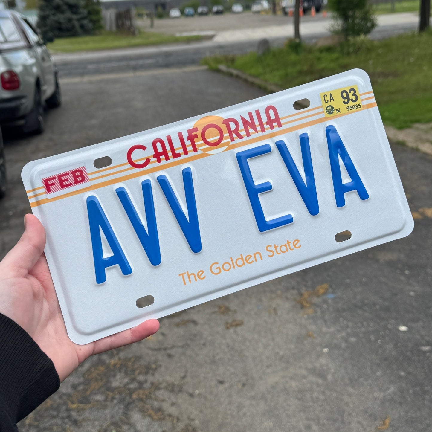California Custom License Plate - 80s