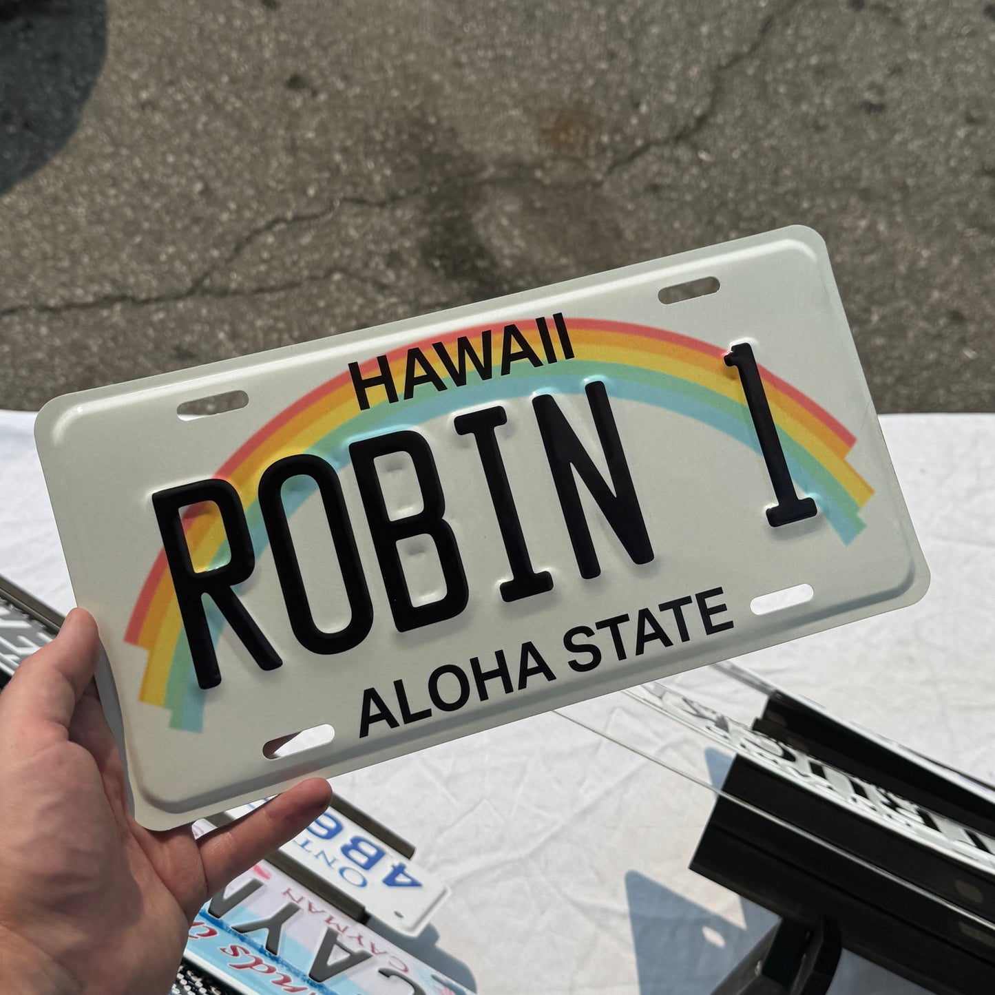Hawaii Custom License Plate
