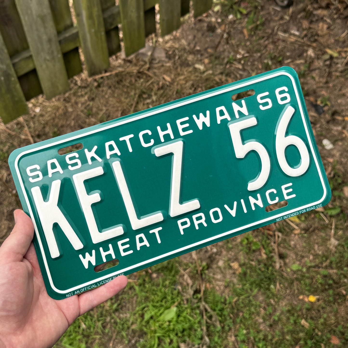 Saskatchewan Custom Vintage License Plate (1956)