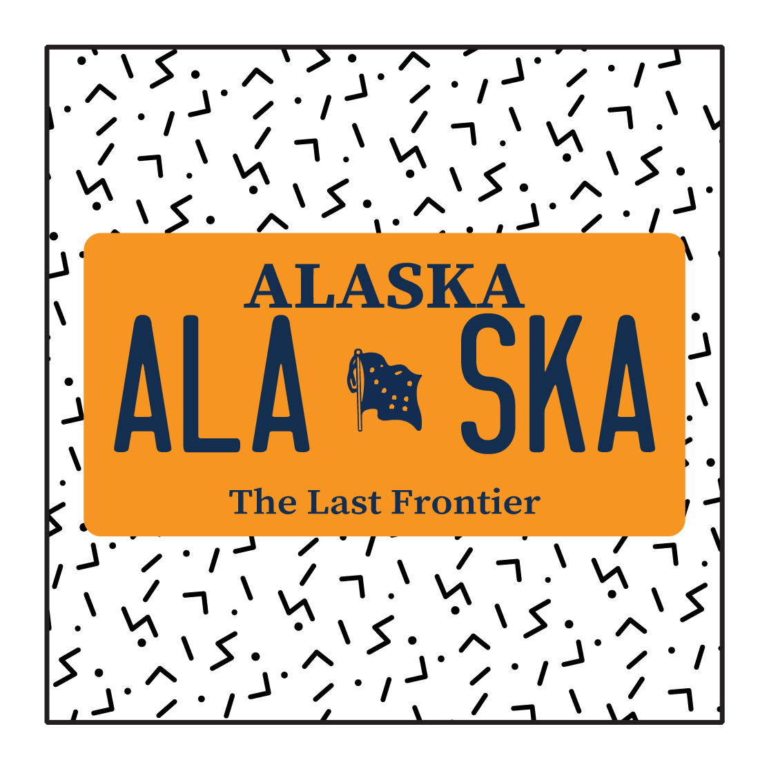 Alaska Custom License Plate