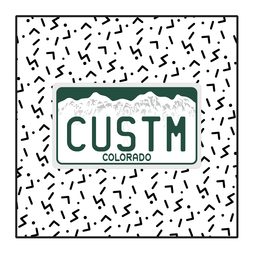 Colorado Custom Motorcycle Plate