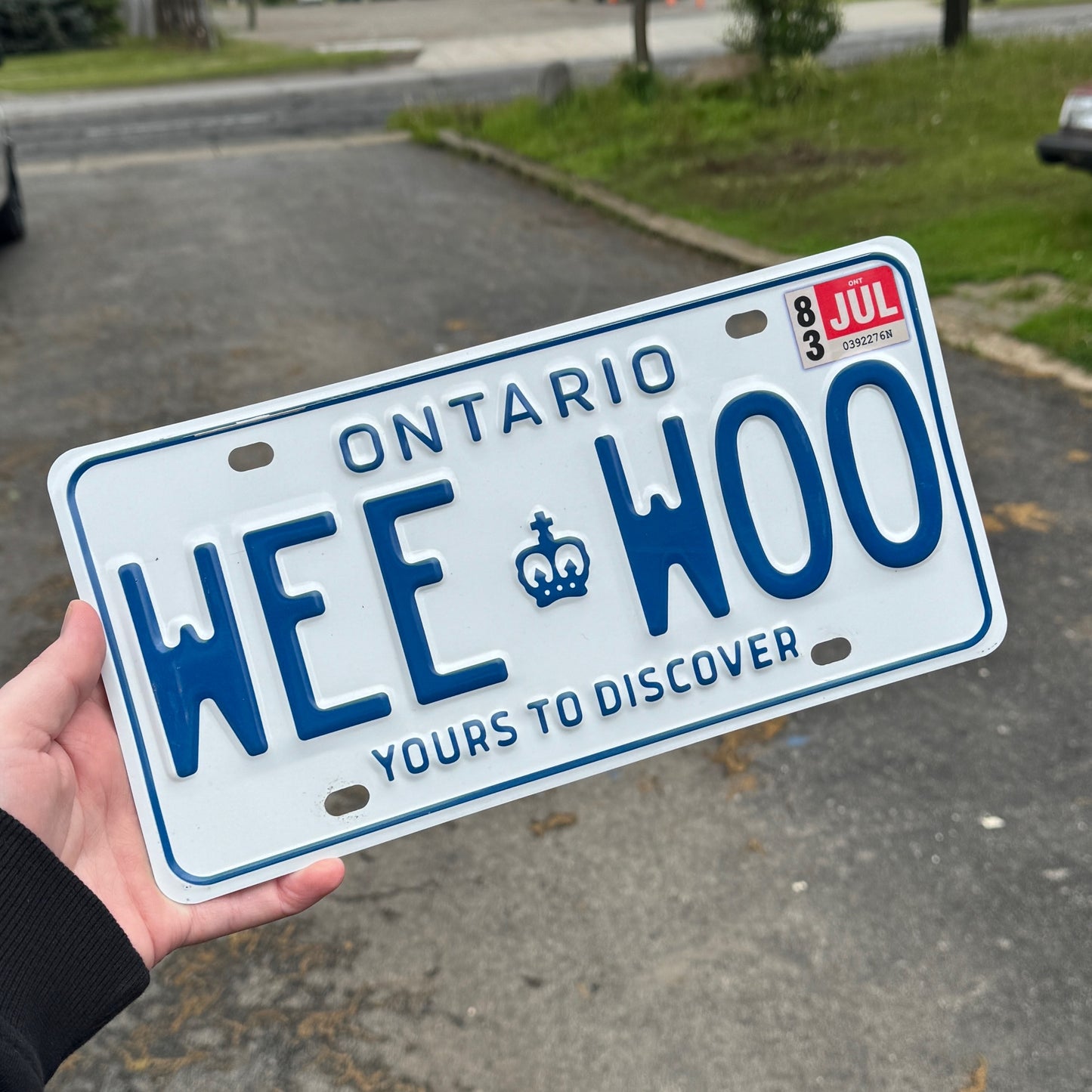 Ontario Vintage Custom License Plate (1983-1993)