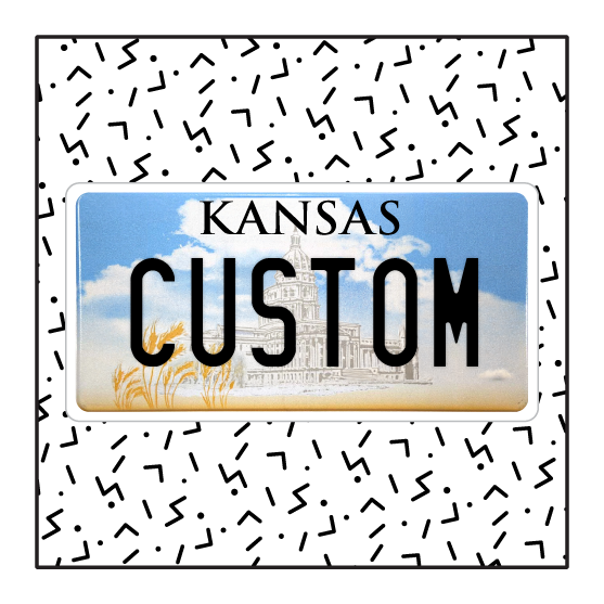 Kansas Capitol Custom License Plate (Supernatural)