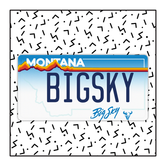 Montana Custom License Plate - Big Sky