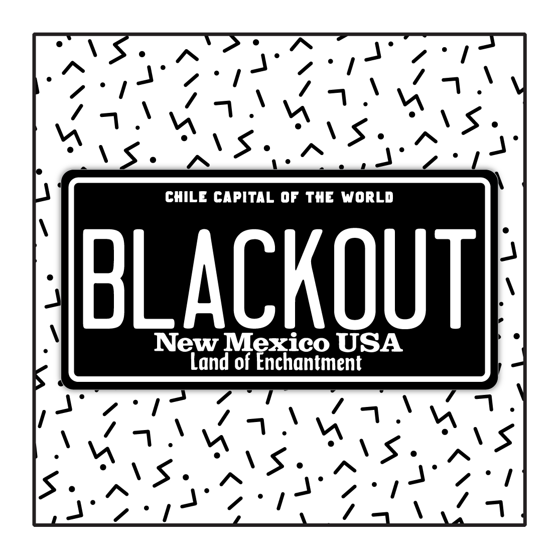 New Mexico Custom Blackout Plate