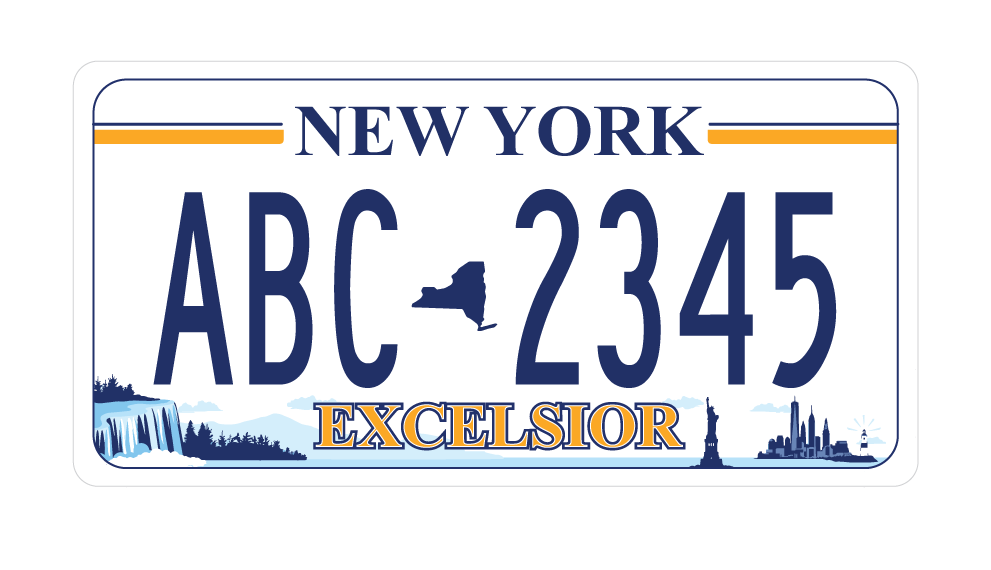 New York Custom License Plate - Excelsior