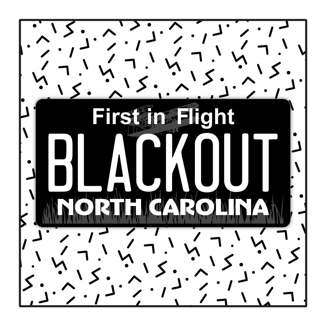 North Carolina Custom Blackout Plate