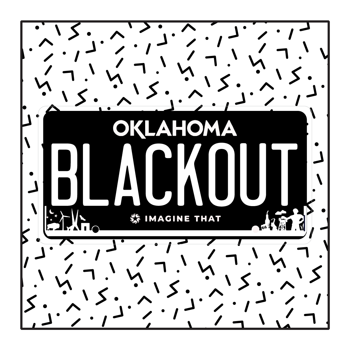Oklahoma Custom Blackout Plate