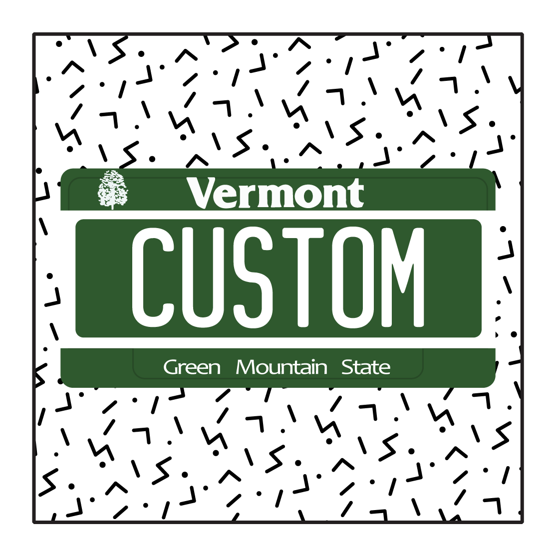Vermont Custom License Plate