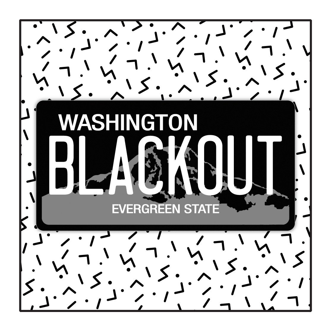 Washington Custom Blackout Plate
