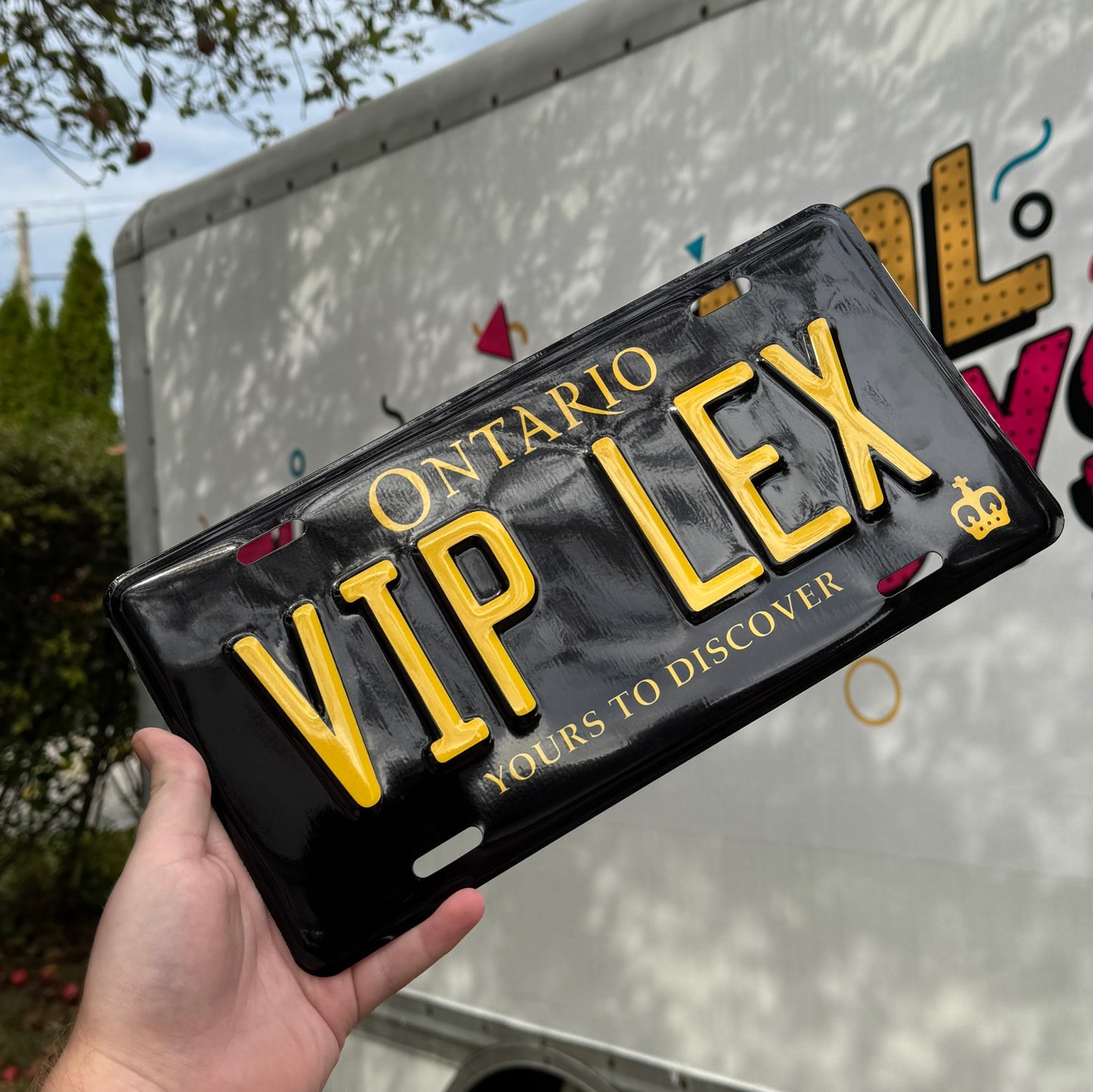 Ontario Custom License Plate (Custom Backgrounds, Logos, Colours)