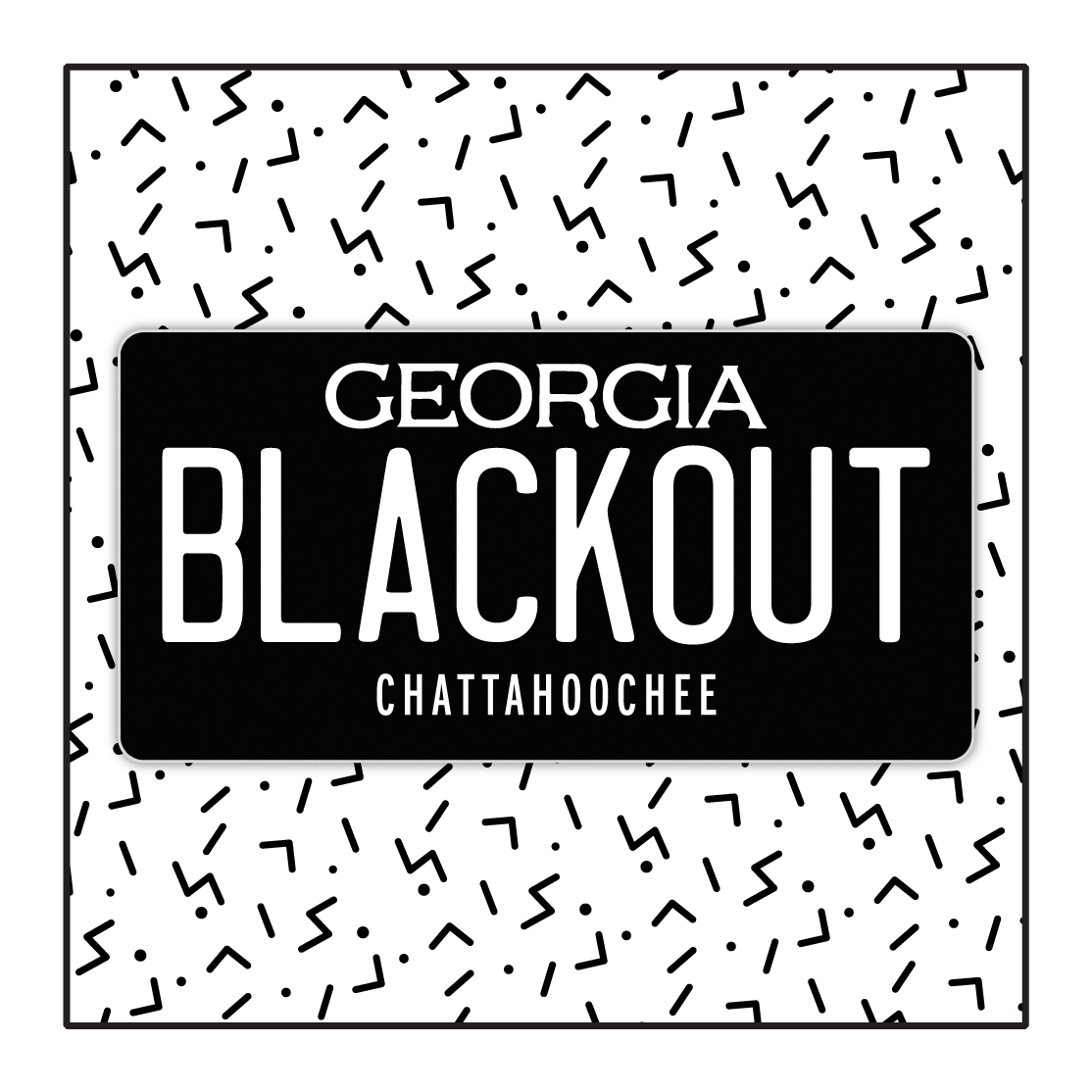 Georgia Custom Blackout Plate