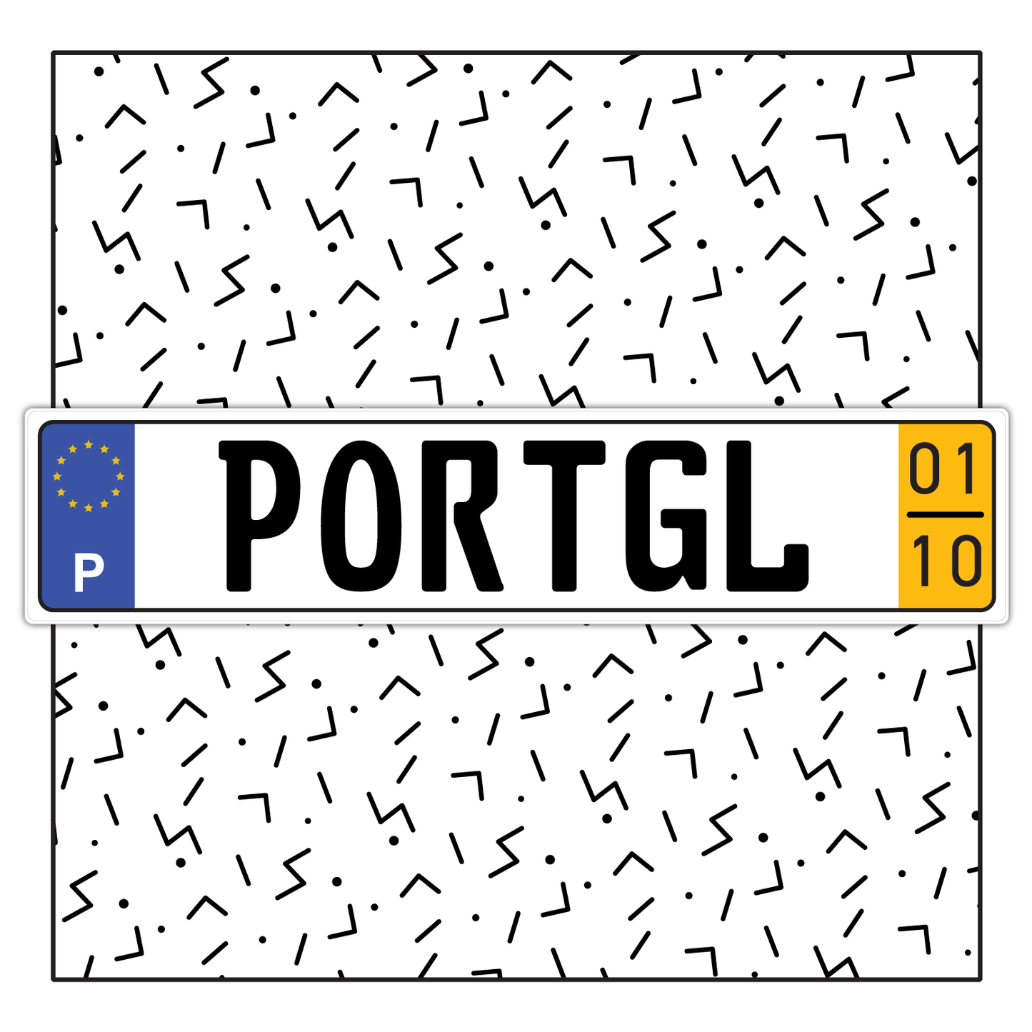 Portugal Custom License Plate