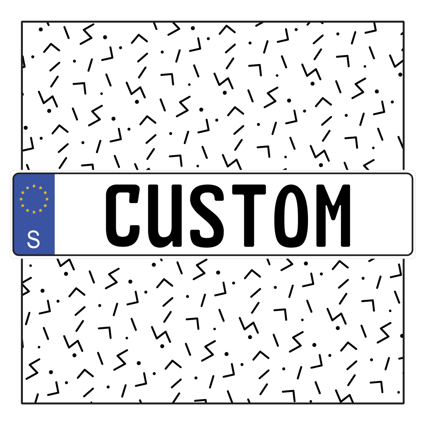Sweden Custom License Plate