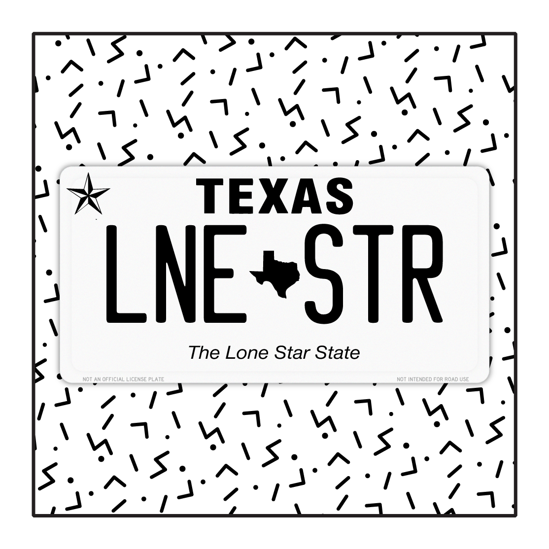 Texas Custom License Plate (2012-Current)