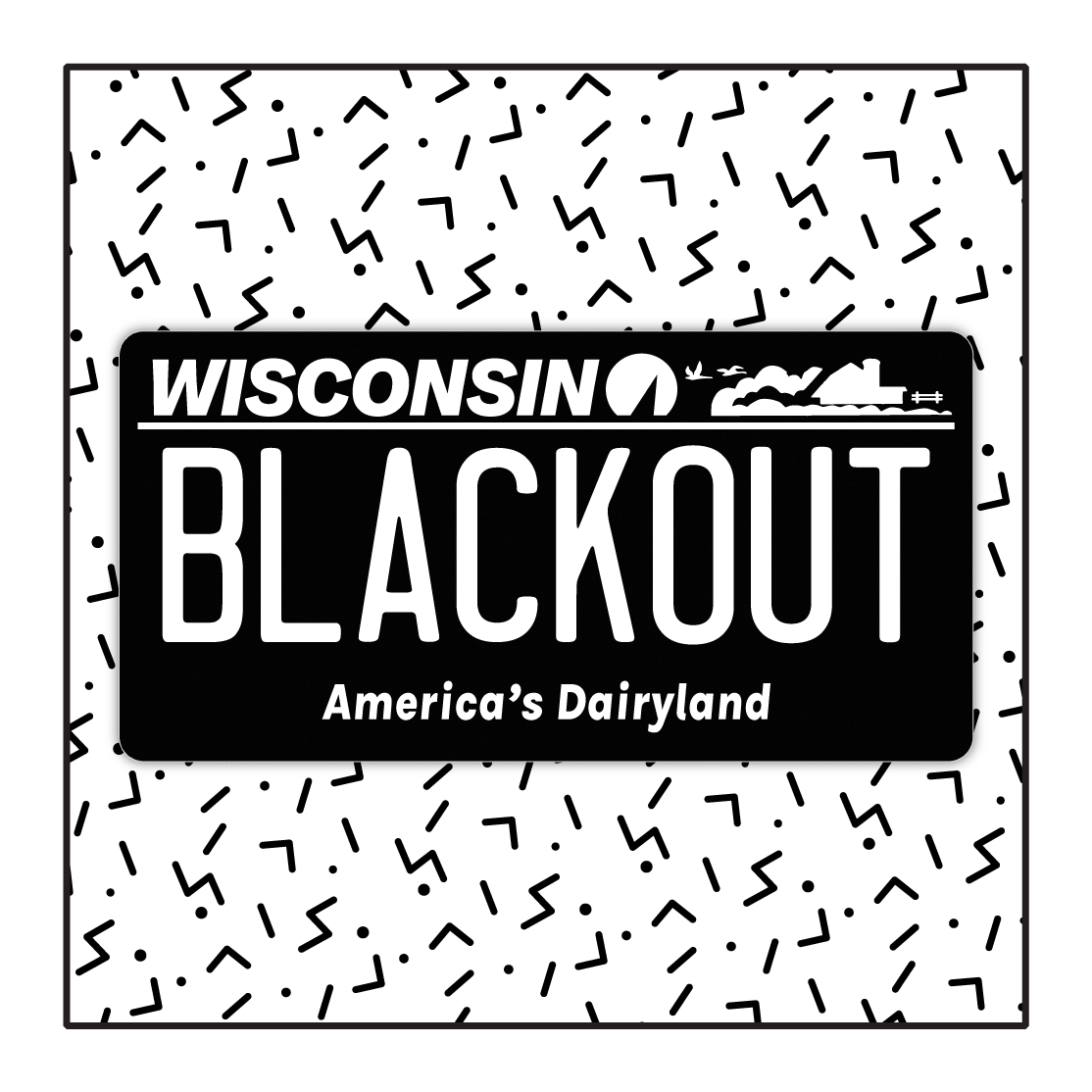 Wisconsin Custom Blackout Plate