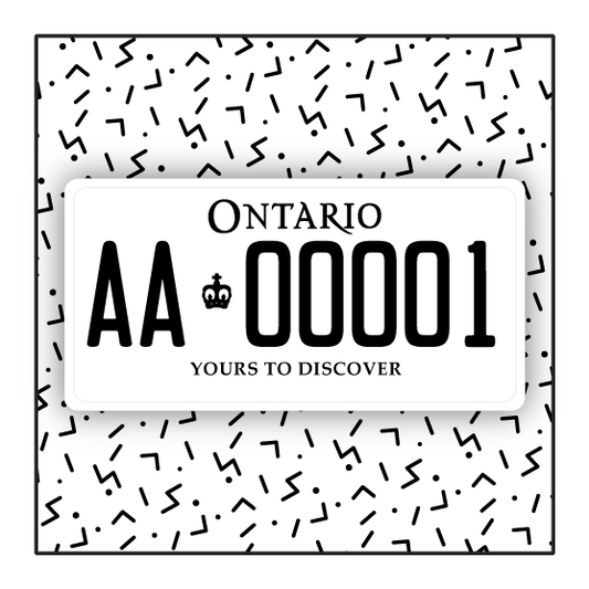 Ontario Custom Commercial License Plate