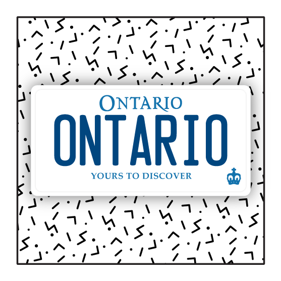 Ontario Custom License Plate