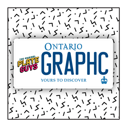 Ontario Custom License Plate Graphic