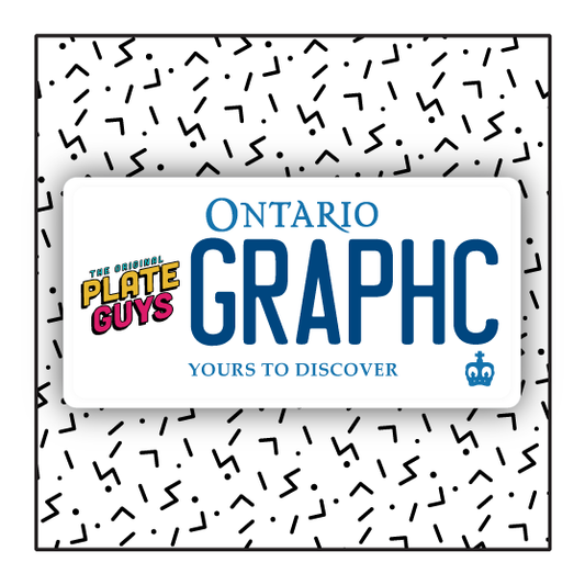 Ontario Custom License Plate Graphic