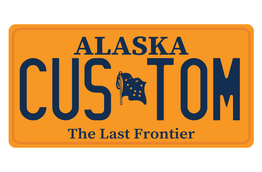 Alaska Custom License Plate