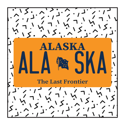 Alaska Custom License Plate
