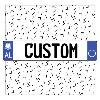 Albania Custom License Plate