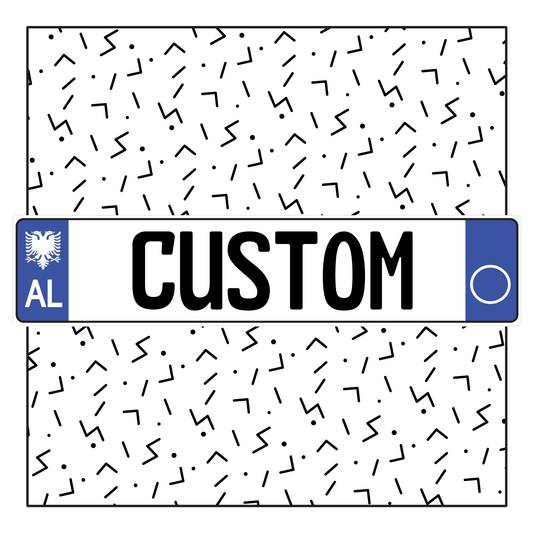 Albania Custom License Plate