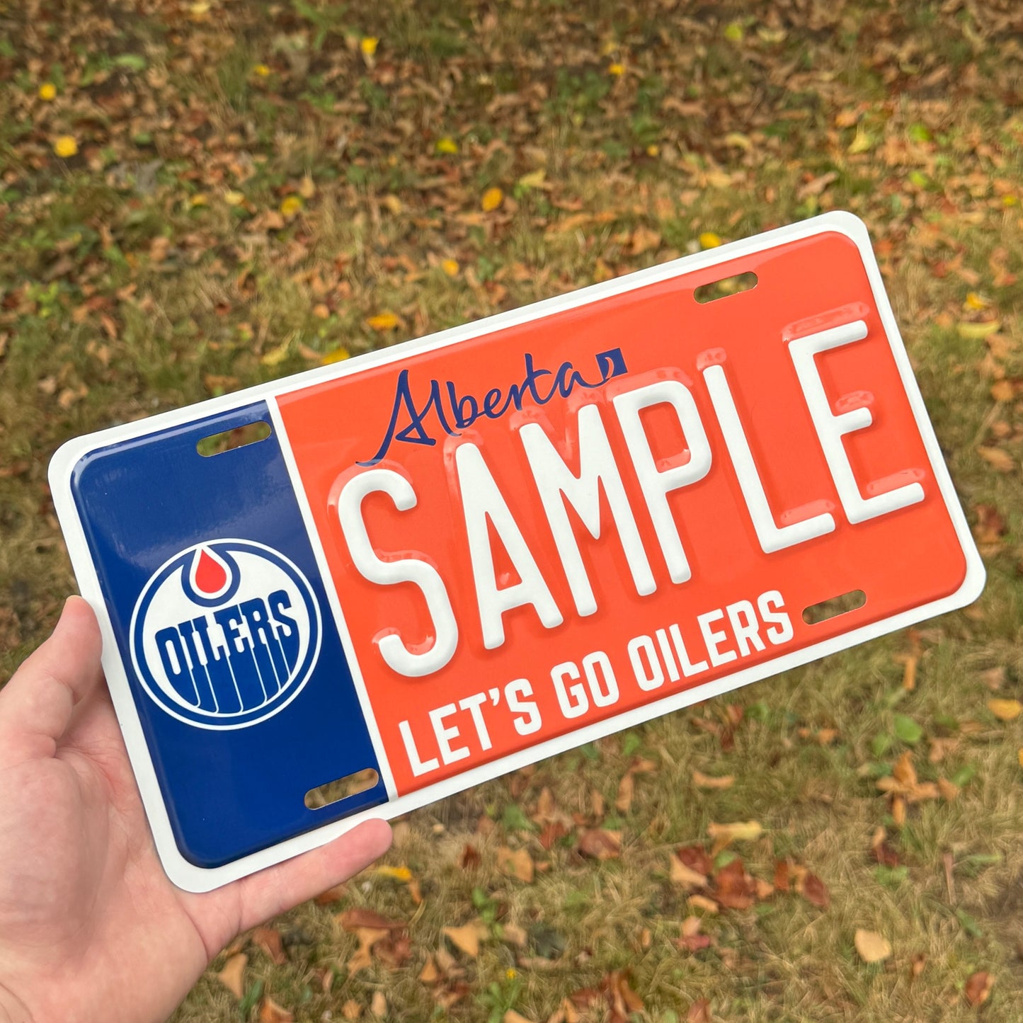Alberta Custom Sports Plate - Edmonton Oilers