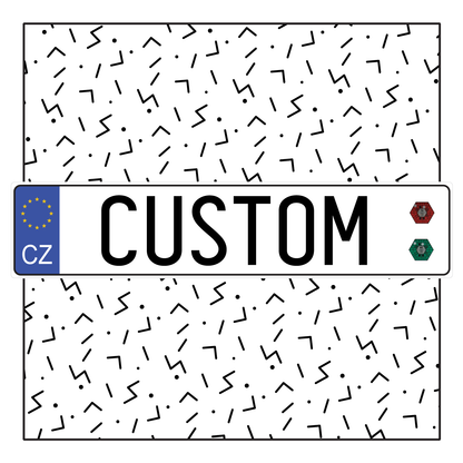 Czech Custom License Plate