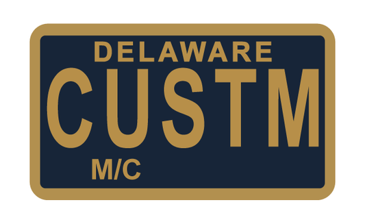 Delaware Custom Motorcycle Plate