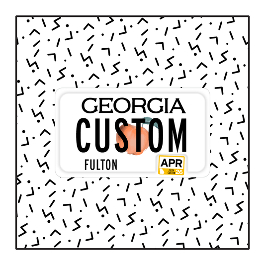 Georgia Custom Motorcycle Plate