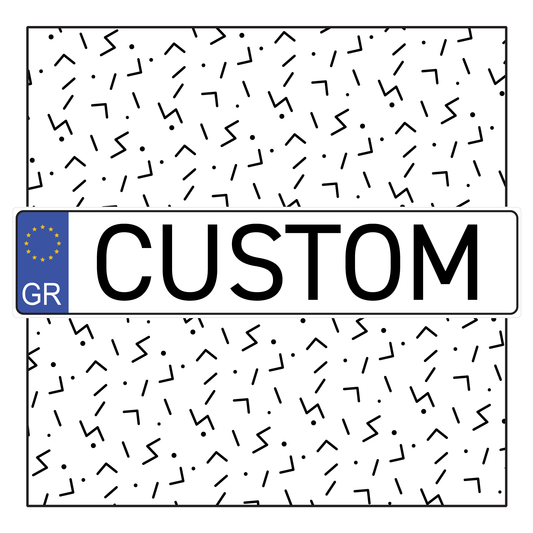 Greece Custom License Plate
