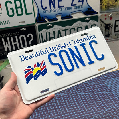 British Columbia (BC) Standard Custom License Plate
