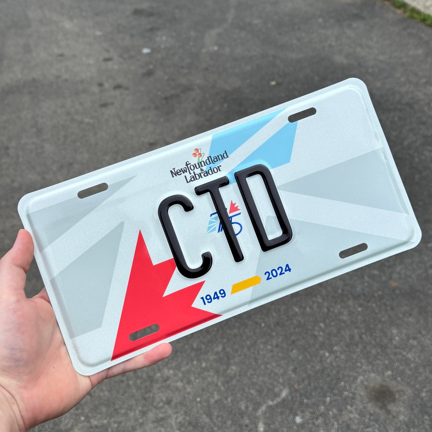 Newfoundland Custom License Plate (75th Anniversary)