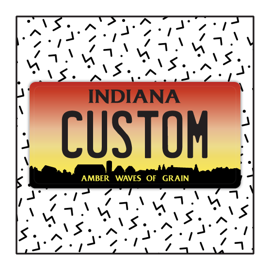 Indiana Custom License Plate