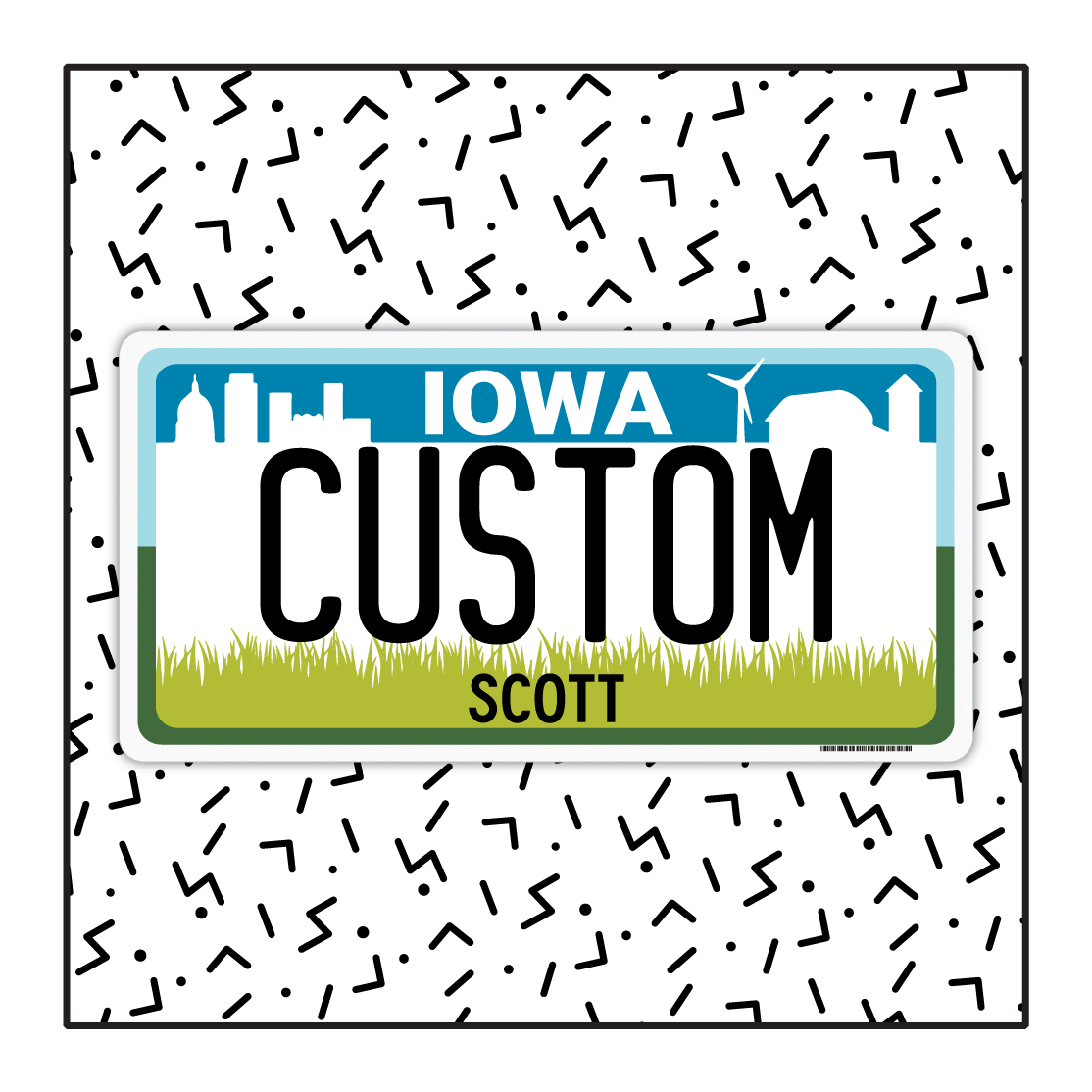 Iowa Custom License Plate