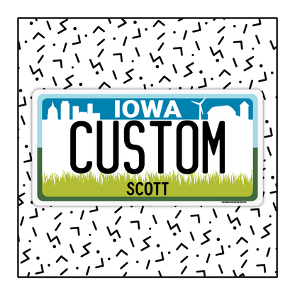 Iowa Custom License Plate