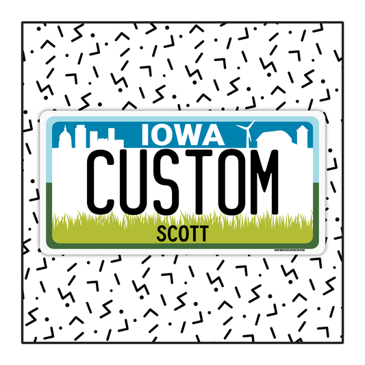 Iowa Custom License Plate