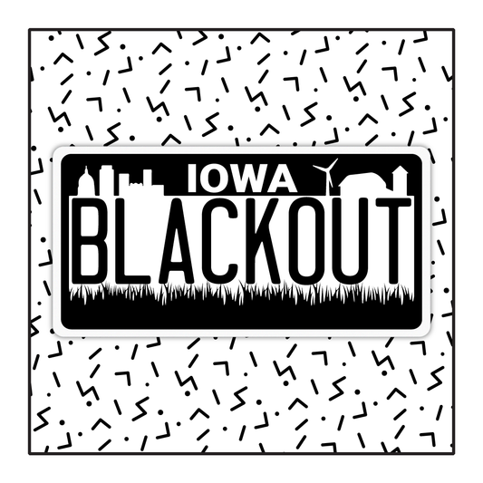 Iowa Custom Blackout Plate