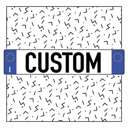 Italy Custom License Plate