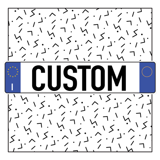 Italy Custom License Plate