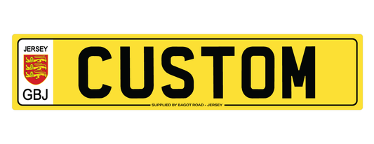 Jersey Custom License Plate