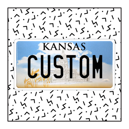 Kansas Capitol Custom License Plate (Supernatural)