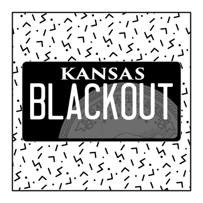Kansas Custom Blackout Plate