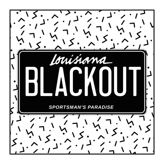 Louisiana Custom Blackout Plate