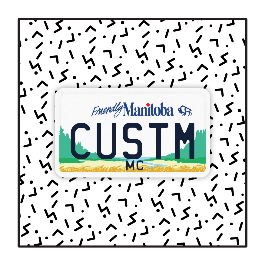 Manitoba Custom Motorcycle Plate